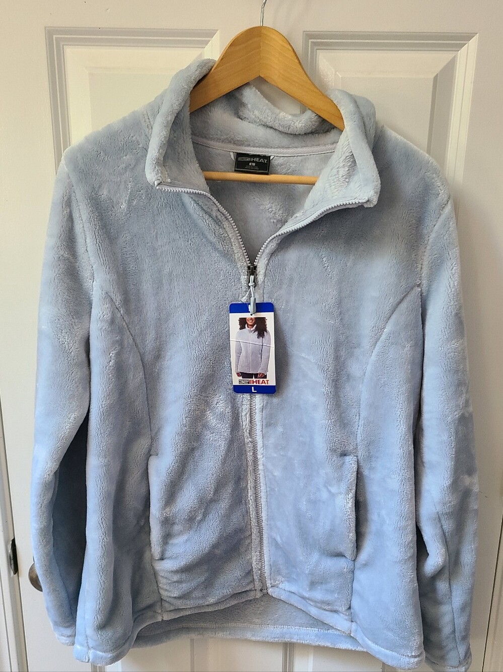32 Degrees Heat Zip Plush Jacket Large